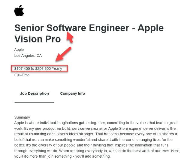 software engineer at apple