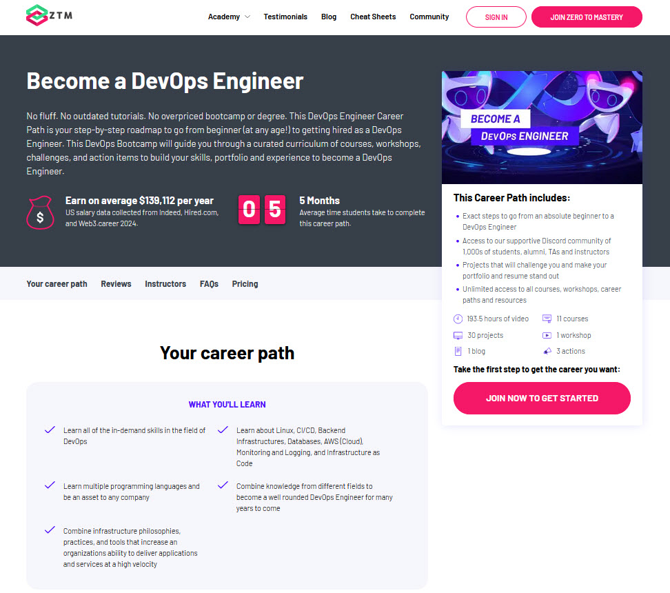 devops engineer career path