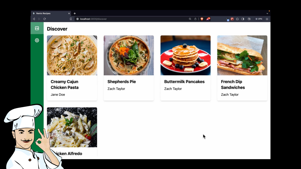 Remix Recipes App