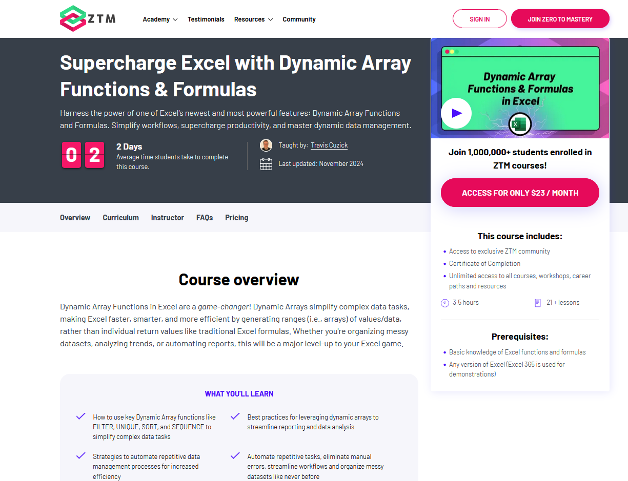 Learn data array formulas in Excel