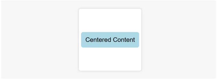 centered content