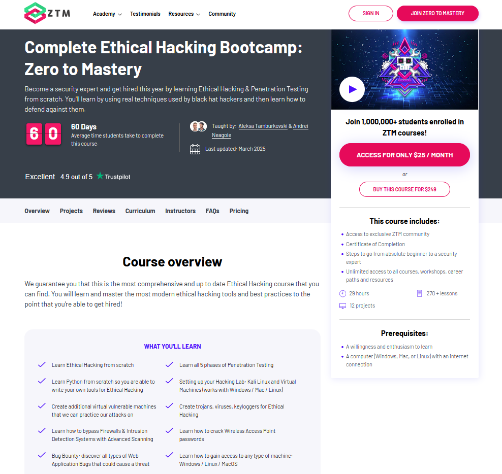 Learn ethical hacking