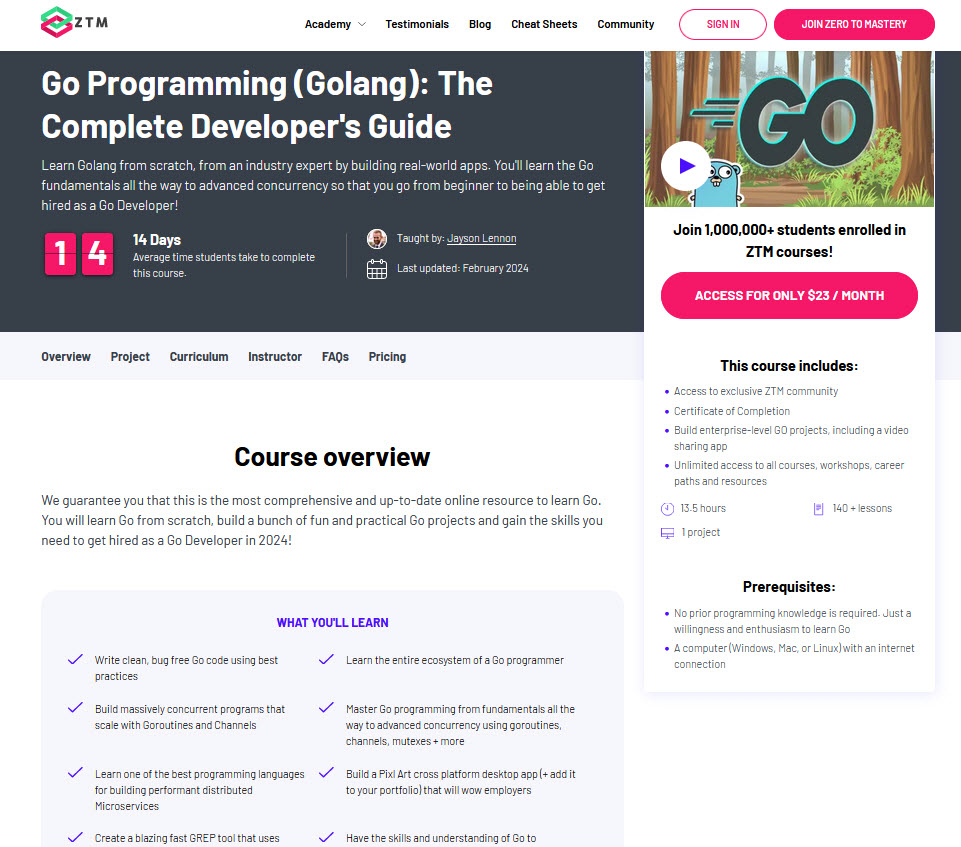 learn golang