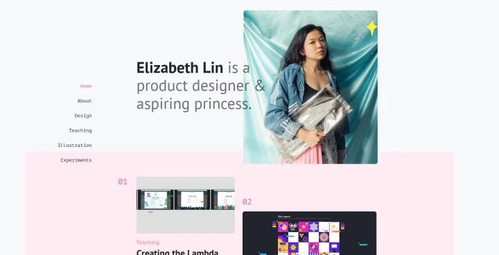 elizabeth lin portfolio site