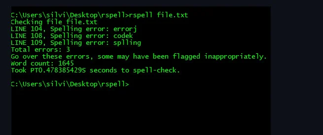 Create a spellchecker in Rust