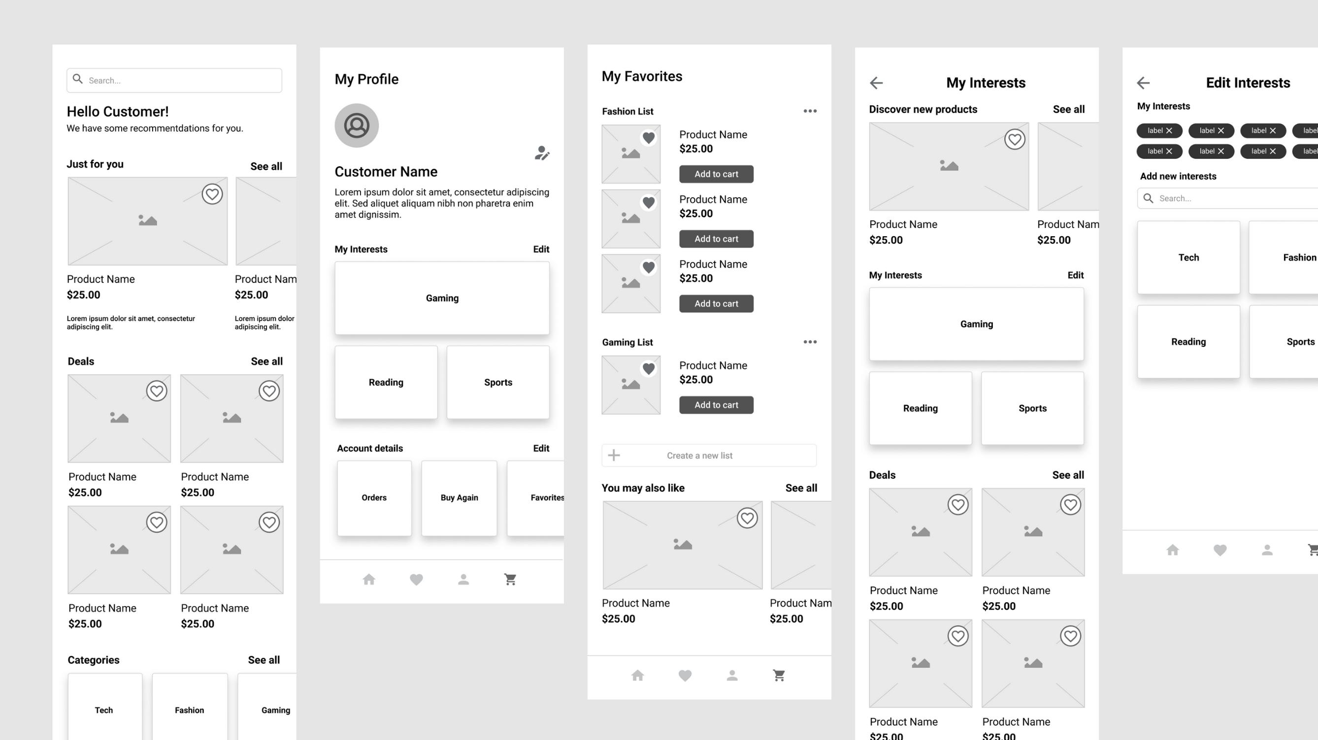 UI UX Sketch Pad Sheets 