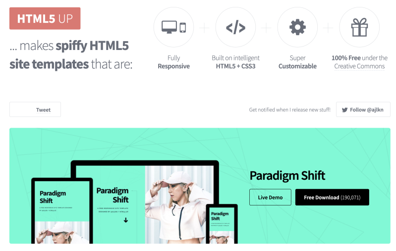 HTML5 and CSS3 Templates