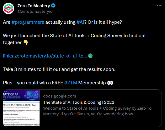 The State Of AI Tools And Coding: 2023 Edition | Zero To Mastery