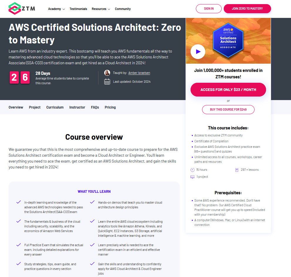 Learn AWS solutions architecture