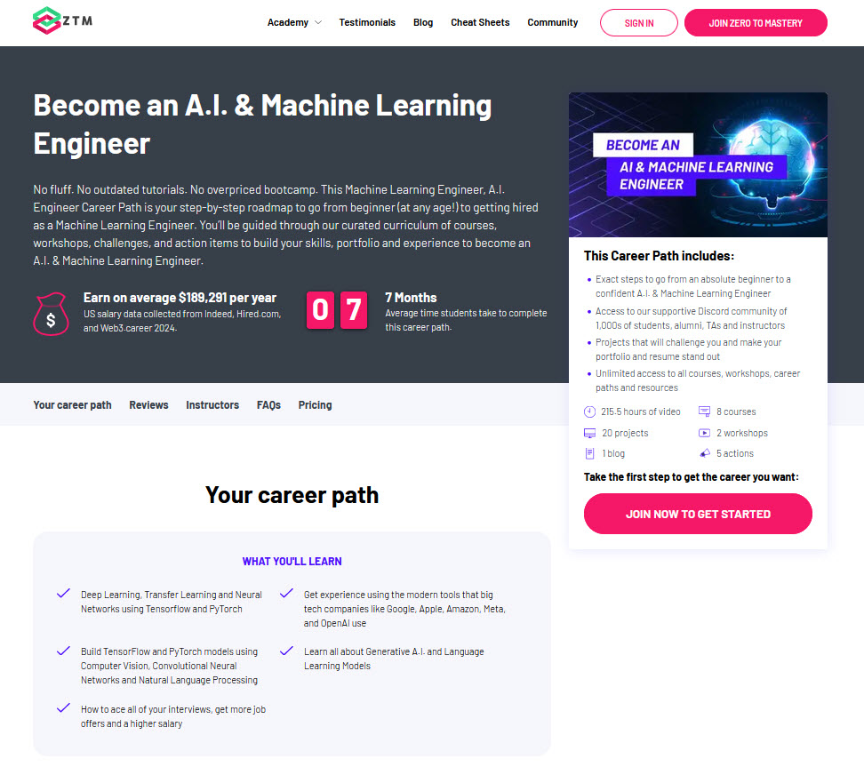 machine learning engineer career path