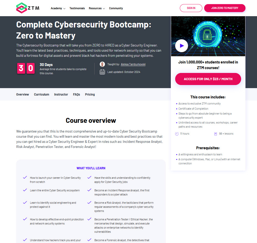 complete cyber security bootcamp