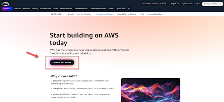 create an AWS account