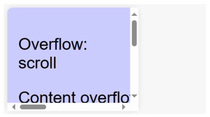 overflow scroll