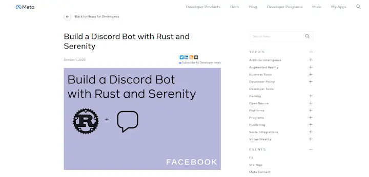 Build a social media bot with Rust