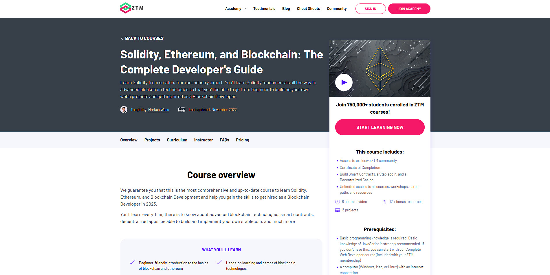 learn solidity and blockchain in 2023