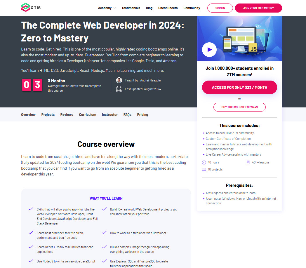 learn web development