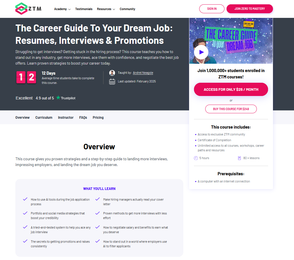 Land your dream job