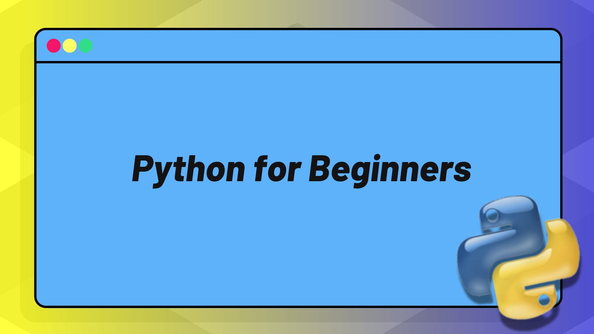 Python for Beginners