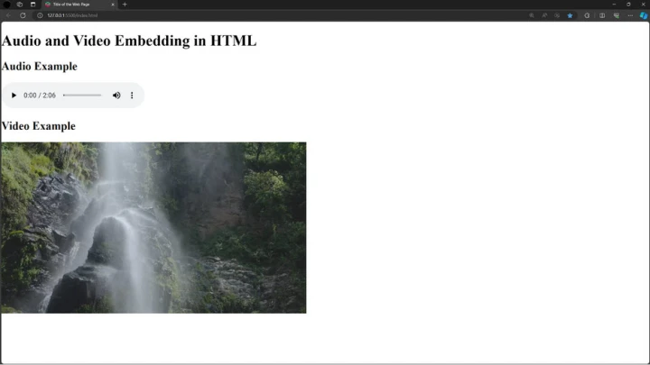html only website example