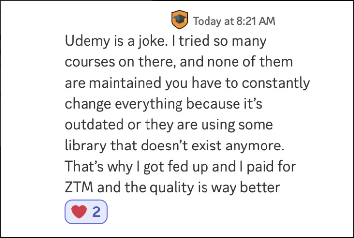 The problem with Udemy