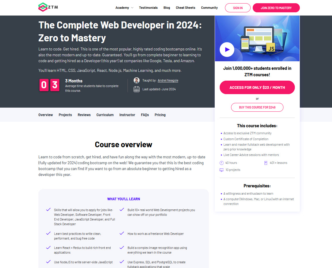 become a web developer