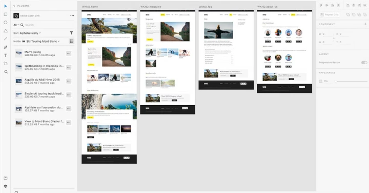 adobe xd asset link system