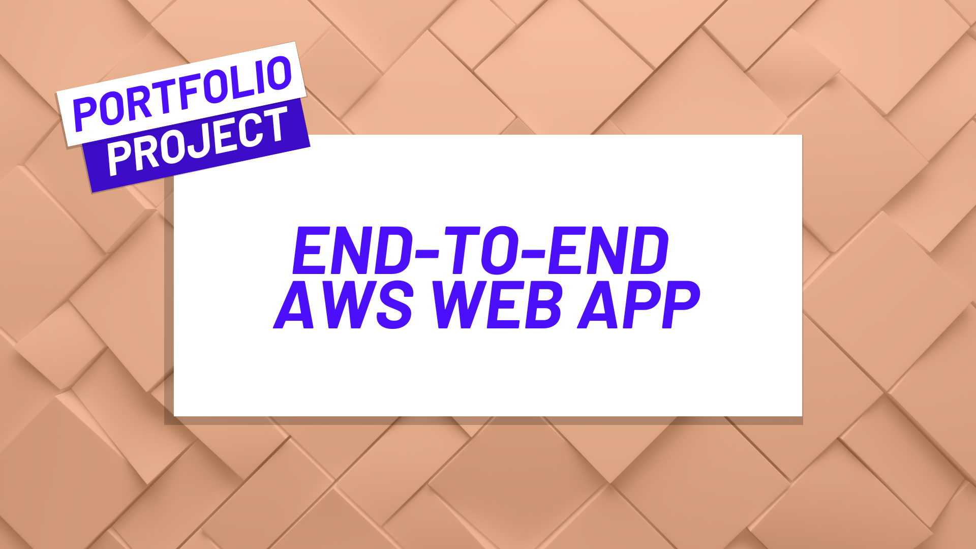 Build an End-to-End Web App from Scratch in AWS preview