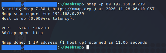 [ CHEAT-SHEET ] - Specific port scan nmap command