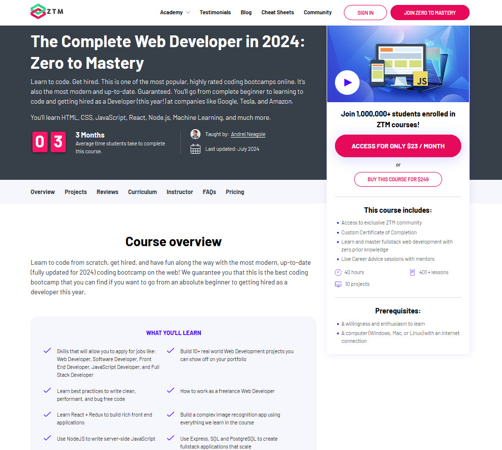 learn web development