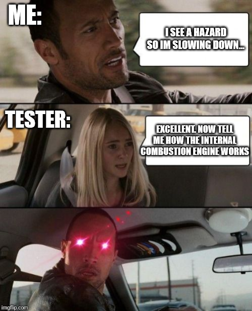 When the tester asks the wrong questions