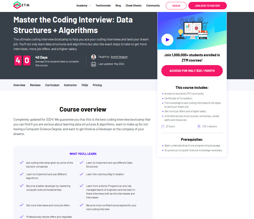 master the coding interview