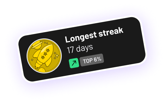 longest streak badge