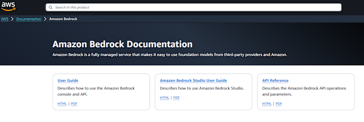 aws bedrock documentation