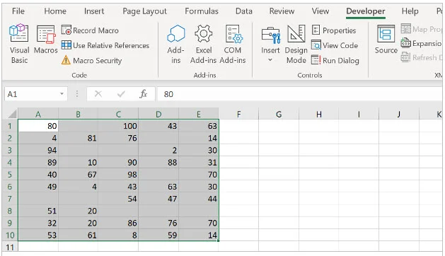 Parse the dataset