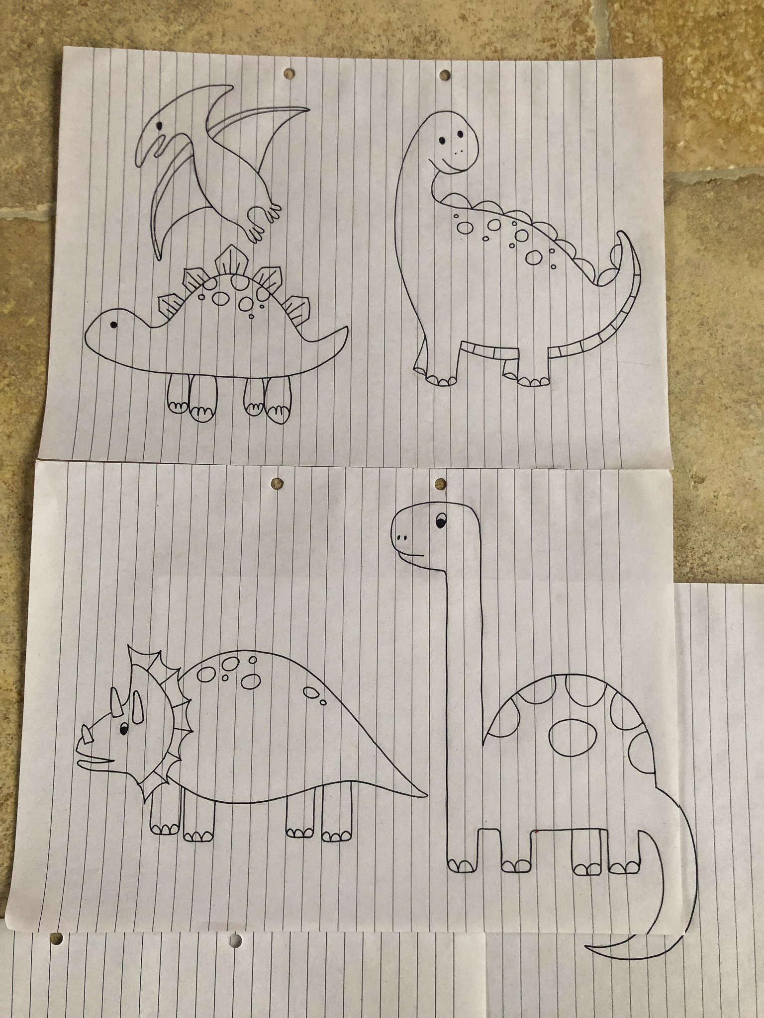 Hand sketching the design