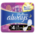 Always Platinum Secure Night (Size 4) Sanitary Pads With Wings