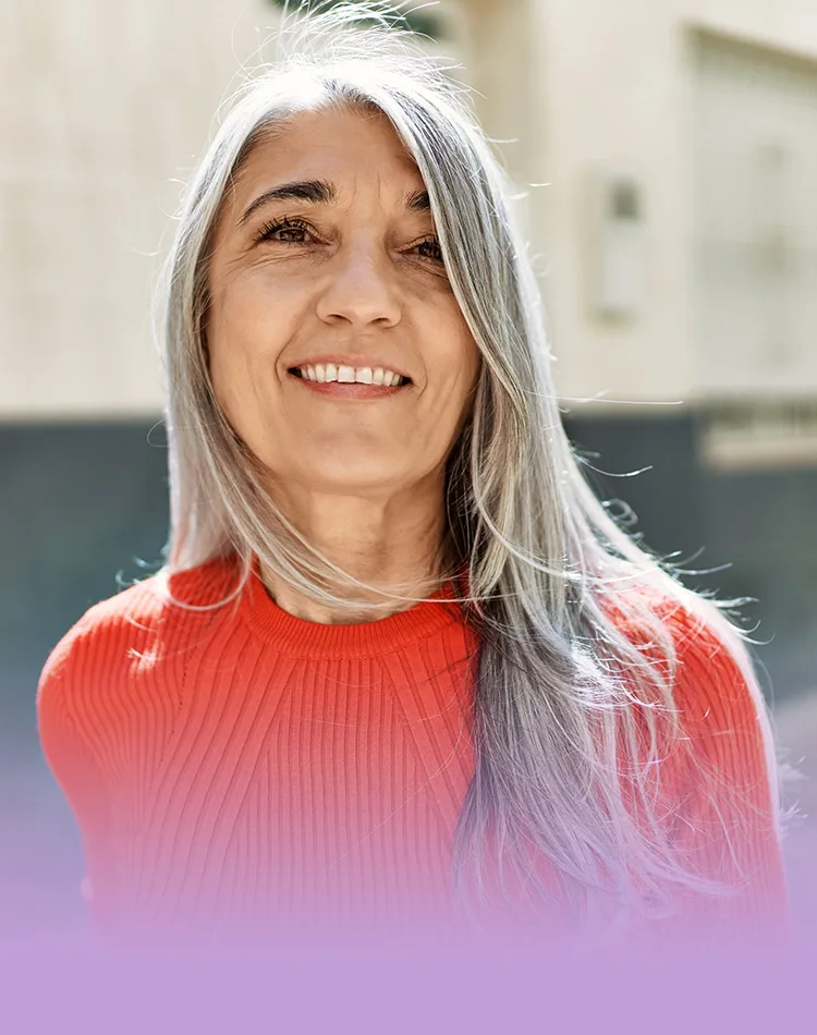 Smiling middle-aged woman