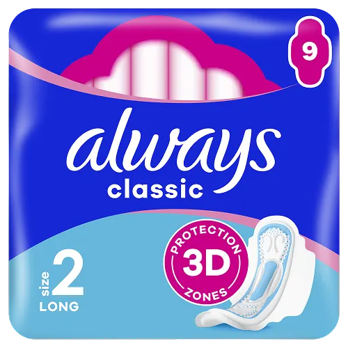Always Maxi Long (Size 2) Sanitary Pads With Wings