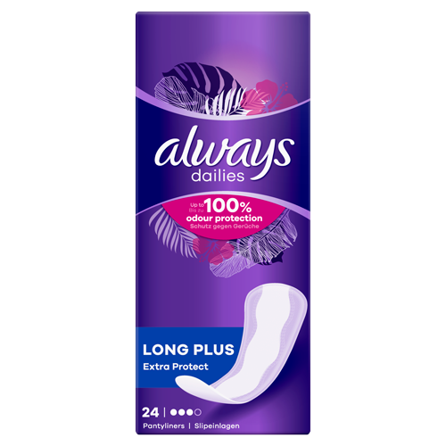 Always Dailies Extra Protect Long Plus Pantyliners Always