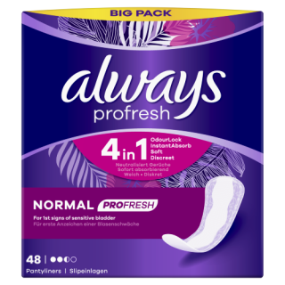 Always Dailies Normal Profresh Panty Liners 48 ct