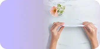 Our incontinence liners are super thin and flexible