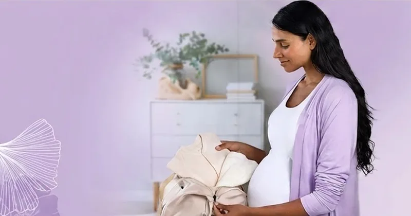 woman hold always discreet postpartum