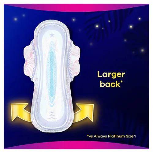 Always Platinum Secure Night have a larger back, so you get more protection where you need it most
