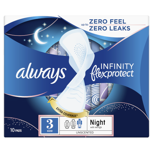 Always Ultra Thin Pads with Wings Extra Heavy Overnight Absorbency Size 5  Unscented, 15 count - Fry's Food Stores