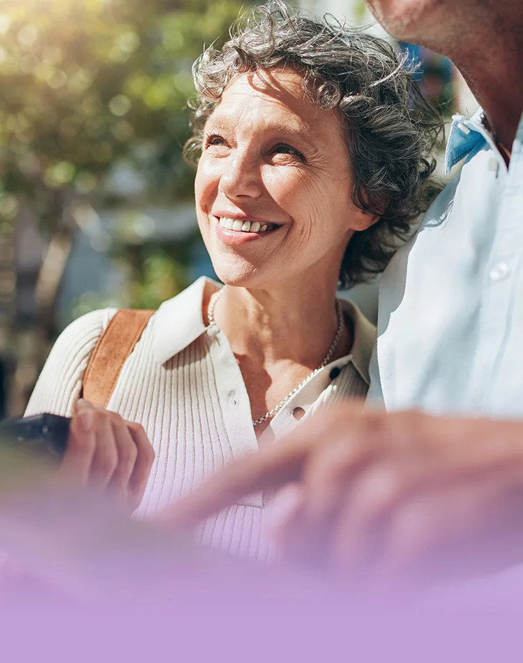 Smiling middle-aged woman