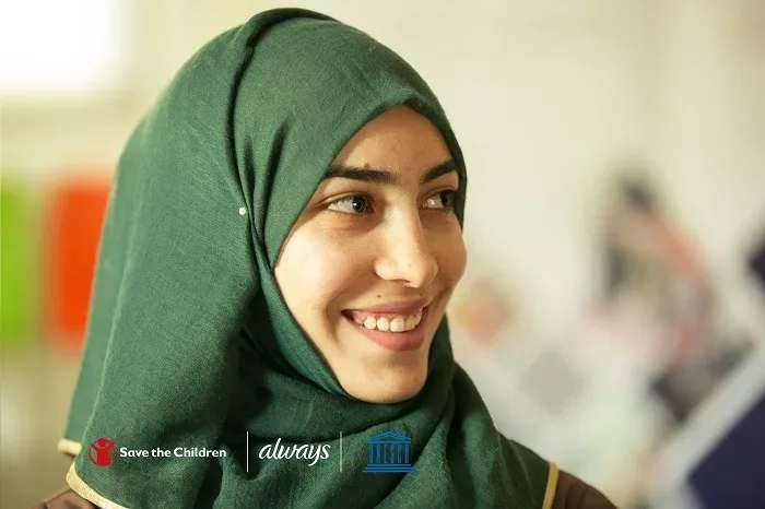 Portrait of a girl smiling