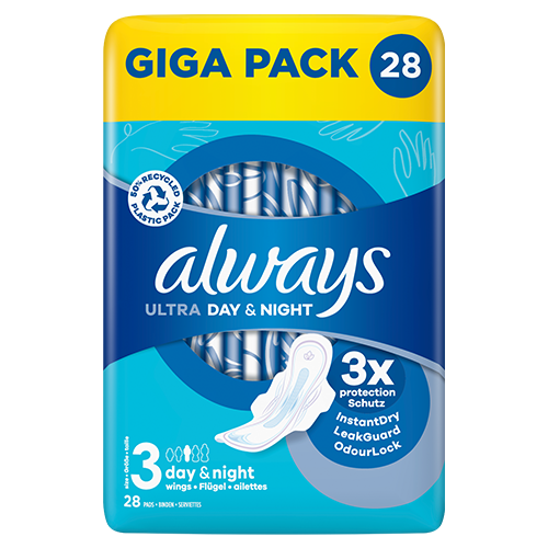 Always Ultra Night (Size 3) Sanitary Pads With Wings