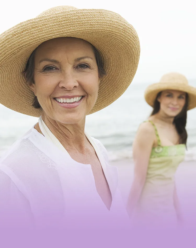 Smiling middle-aged woman