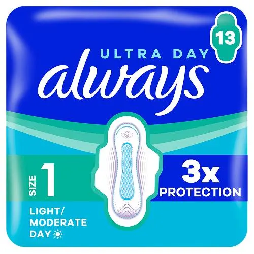 Always Ultra Day Normal (Size 1) period pads with wings