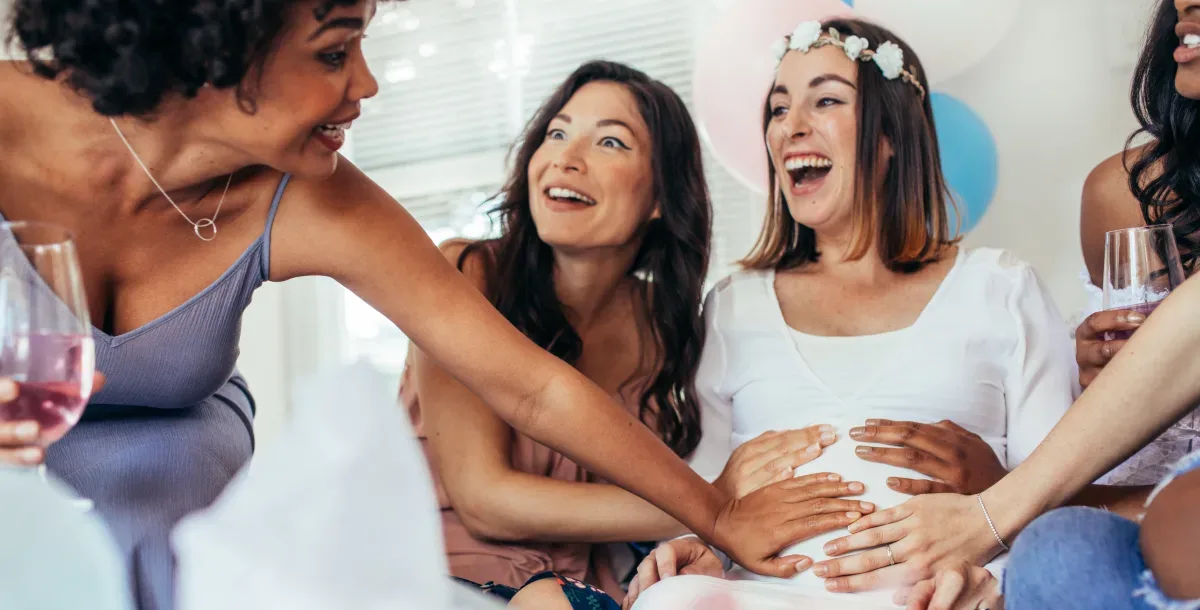 Women on a friends baby shower